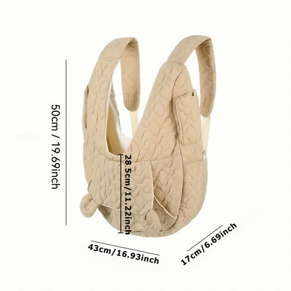 Adjustable Front-Facing Pet Travel Backpack with Removable Bottom Safety Device, Suitable for Cats, Dogs, and Rabbits. Ideal for Travel, Camping, and Hiking.